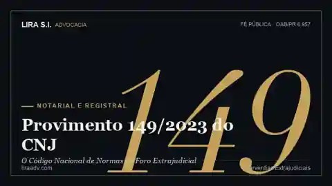 Capa: Provimento 149/2023 do CNJ